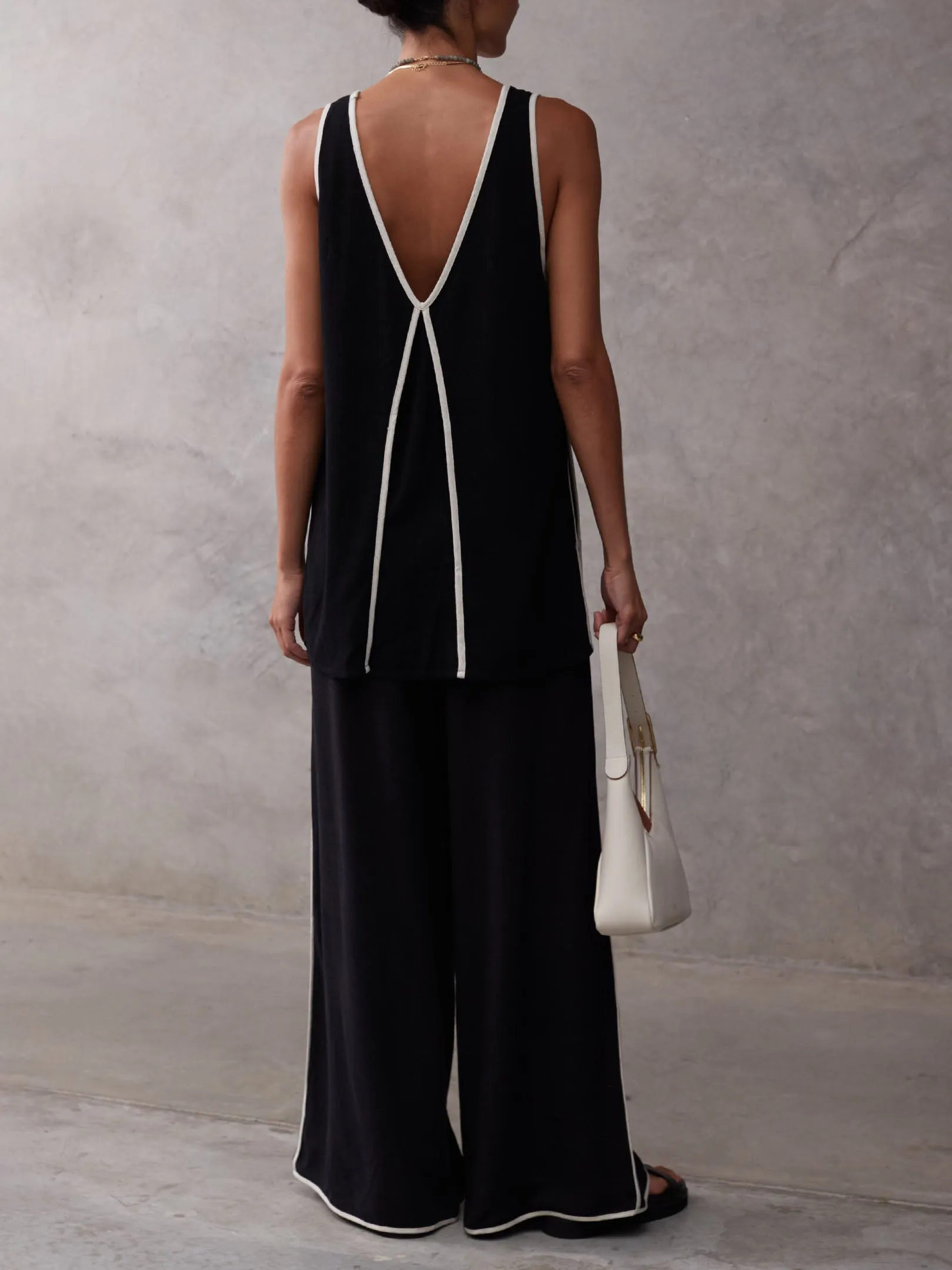 Classic Colorblock V-Neck Casual Sleeveless Top sold by Like My Choice product image thumbnail 5