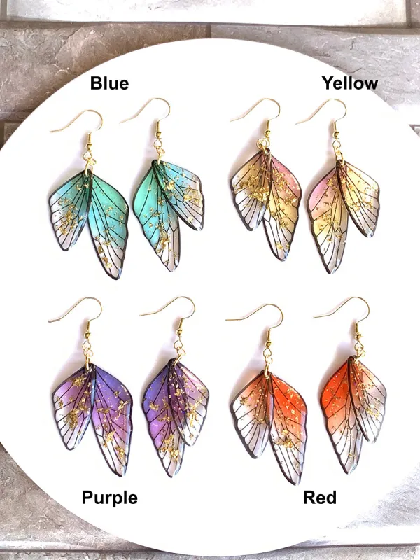 Butterfly Wing Handmade Earrings sold by Like My Choice
