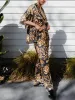 Unique Gillespie Loose Satin Printed Pocket Wide Leg Pants sold by Like My Choice
