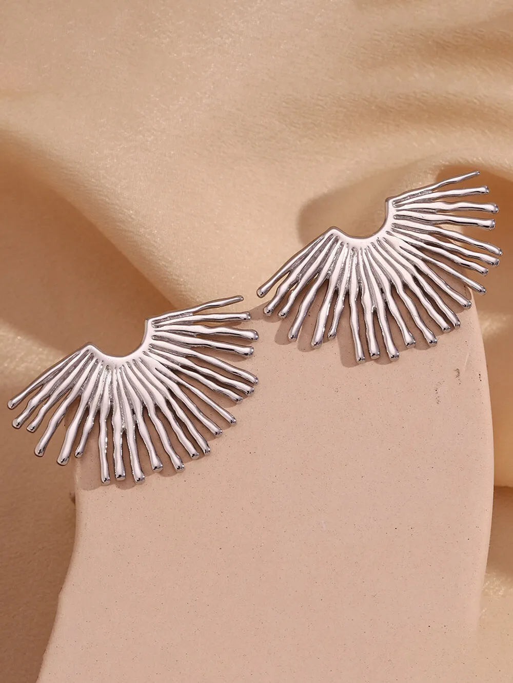 Fashion Street Exaggerated Ray Fan-Shaped Earrings sold by Like My Choice product image thumbnail 3