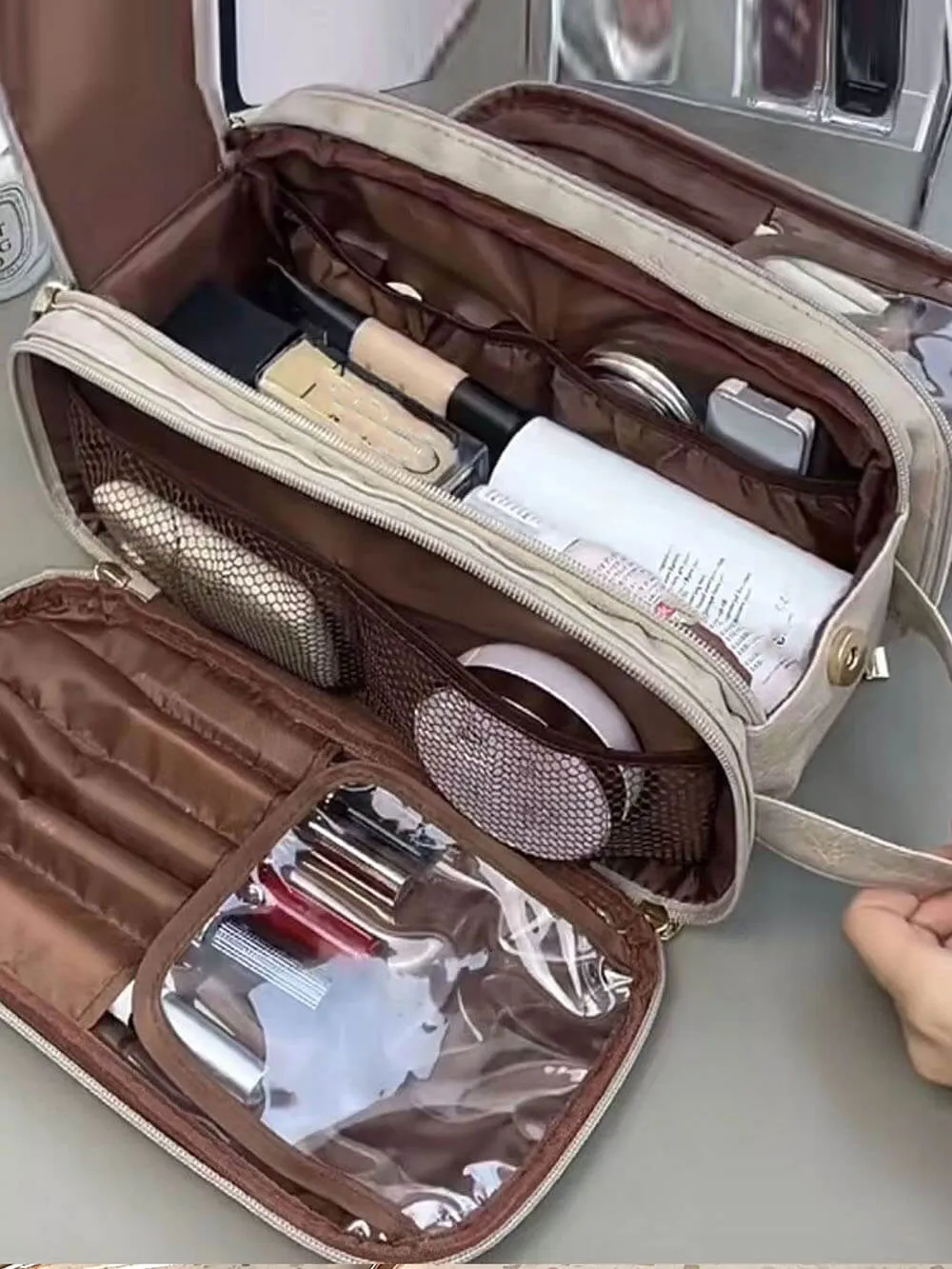 Multifunctional Large-Capacity Portable Makeup Bag sold by Like My Choice