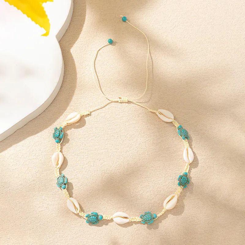 Vacation Ocean-Inspired Shell Necklace & Bracelet Set sold by Like My Choice