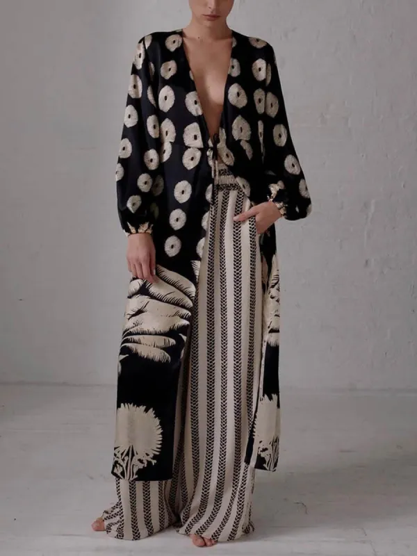Unique Ethnic Print Oversized Cardigan Top sold by Like My Choice