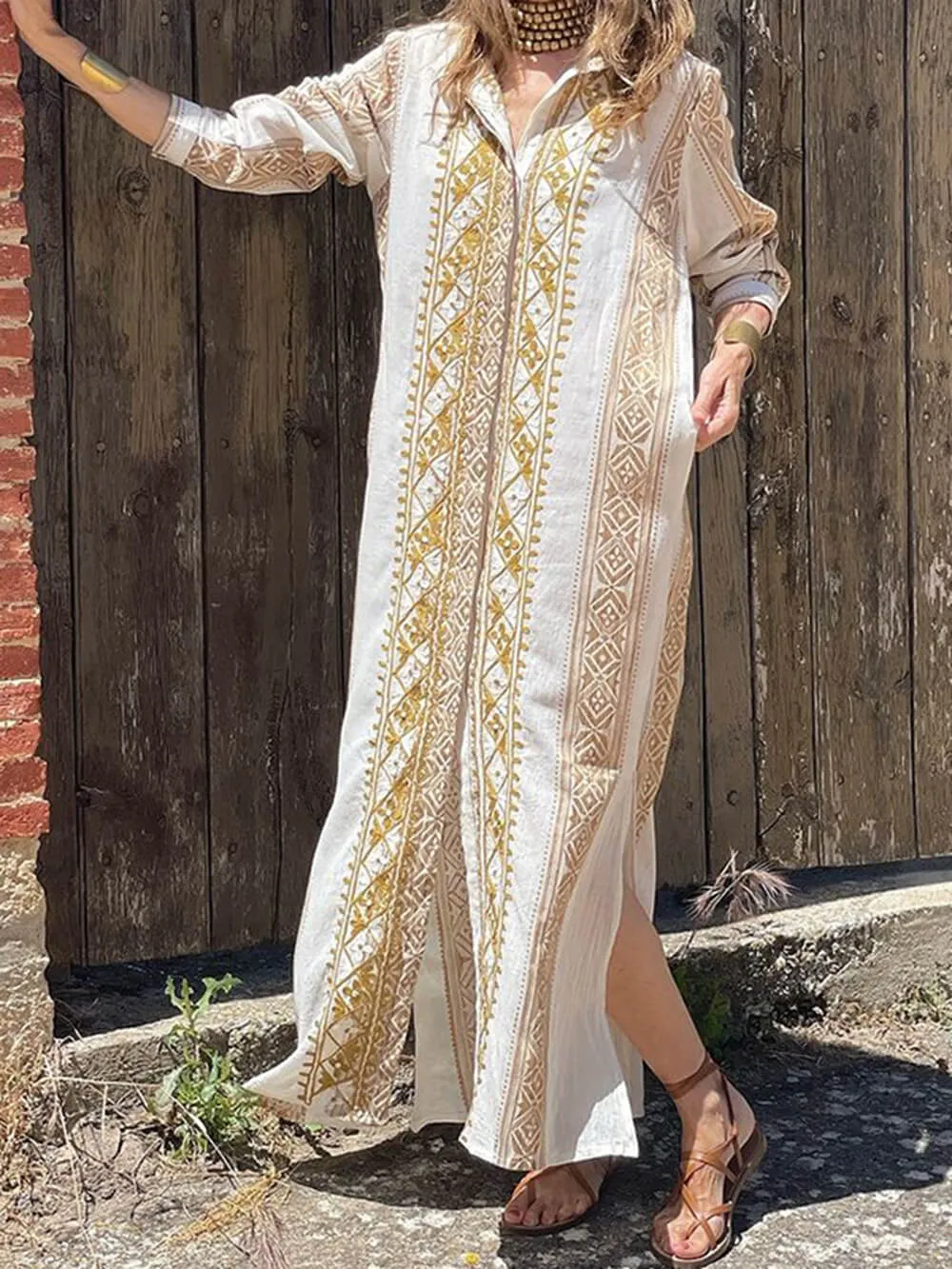 Fashionable Bohemian Midi Dress sold by Like My Choice product image thumbnail 4