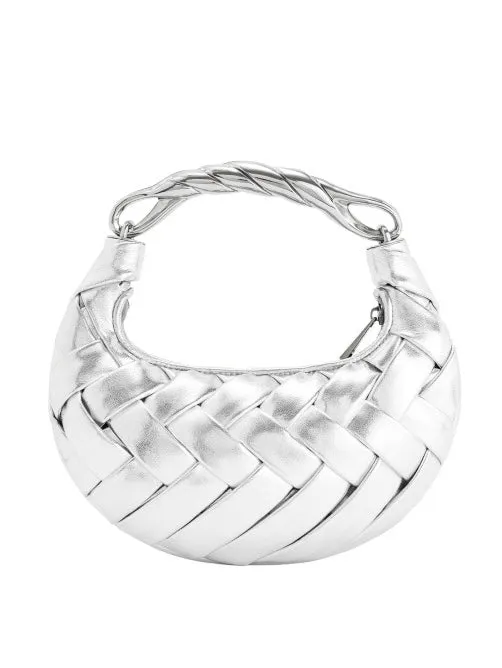 Woven Shoulder Bag With Metal Handle sold by Like My Choice