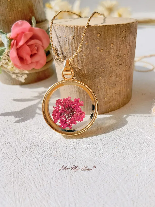 Queen Ann Lace Resin Gold Necklace sold by Like My Choice