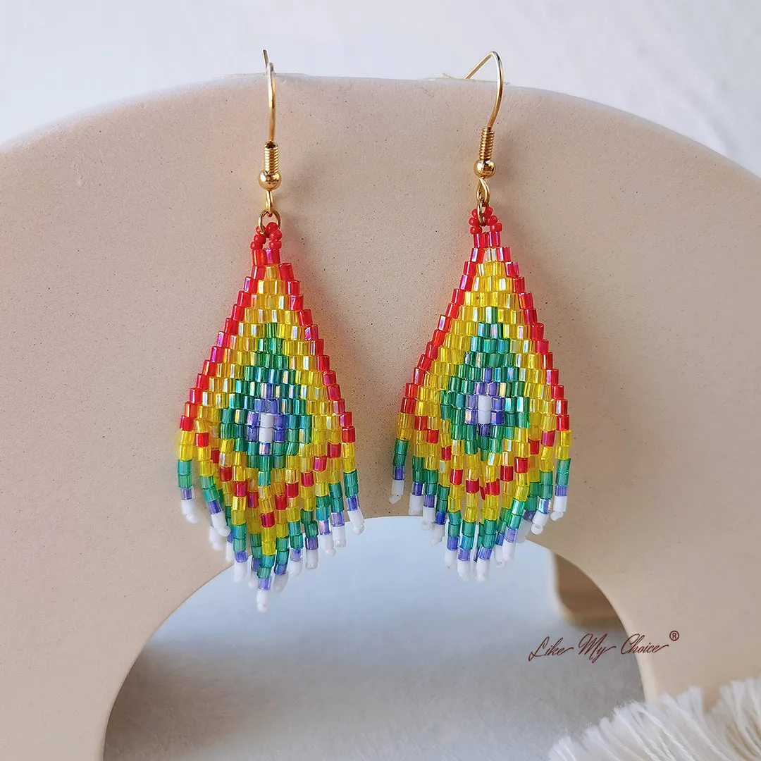 Beaded Tassel Boho Earrings sold by Like My Choice product image thumbnail 5