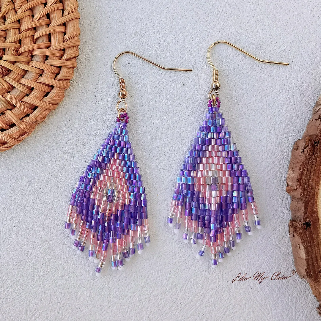 Beaded Tassel Boho Earrings sold by Like My Choice product image thumbnail 2