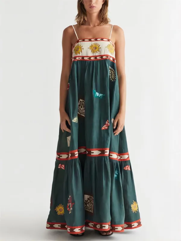 Summer Fun Unique Printed Midi Dress sold by Like My Choice