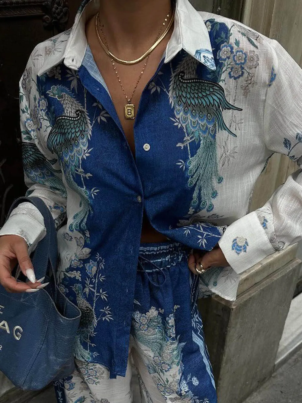 Unique Ethnic Print Oversized Loose Shirt sold by Like My Choice