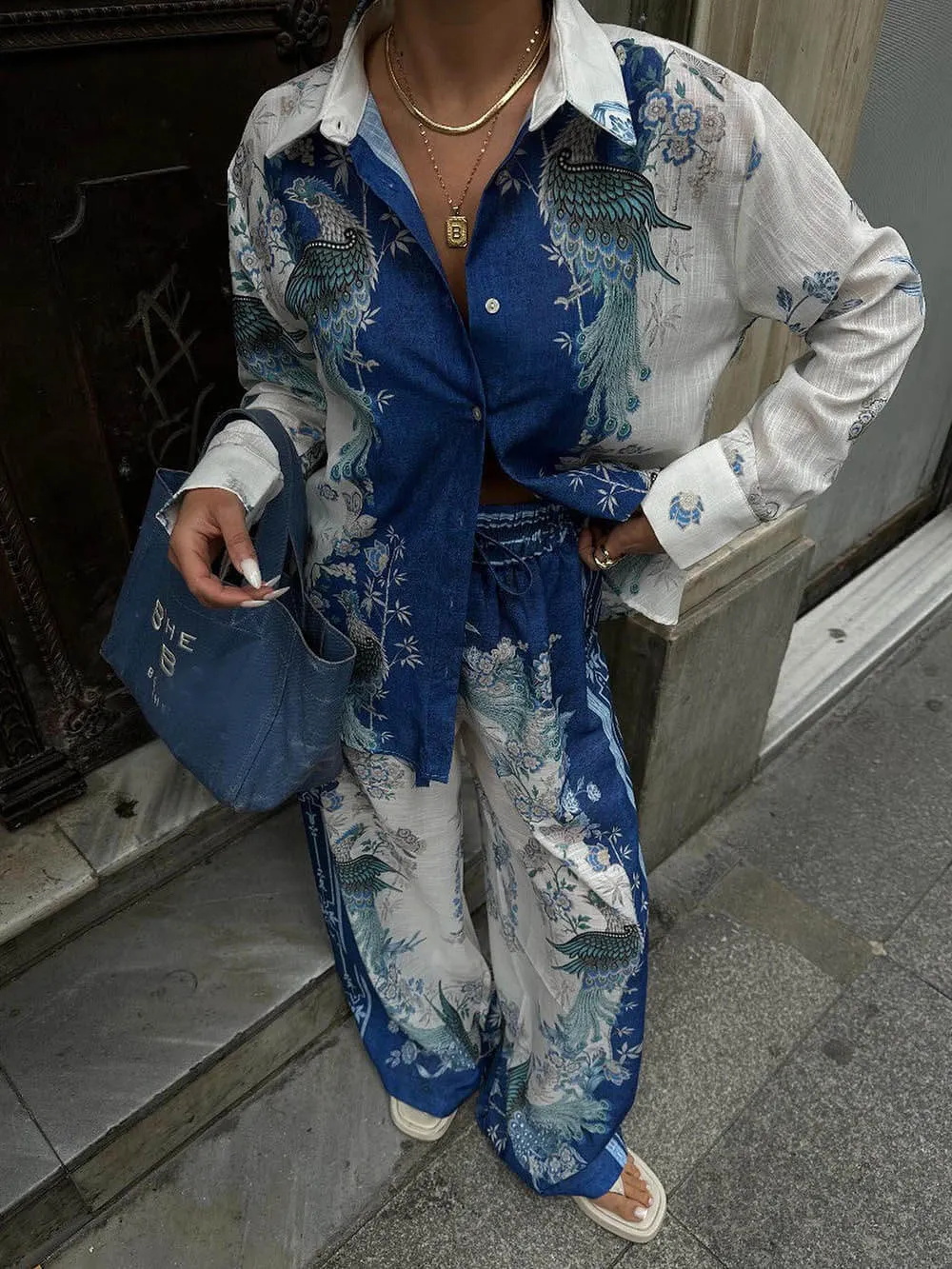 Unique Ethnic Print Oversized Loose Shirt sold by Like My Choice product image thumbnail 5