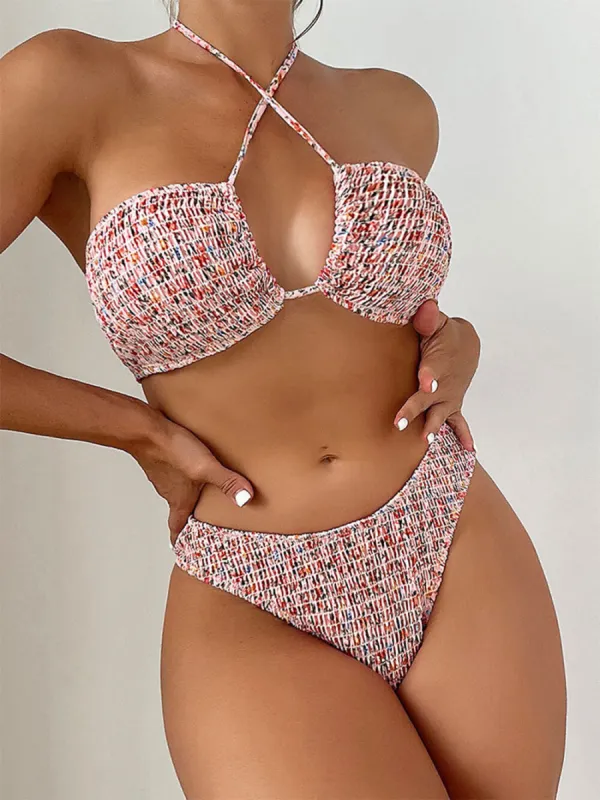 Floral Halter Bikini Suit sold by Like My Choice
