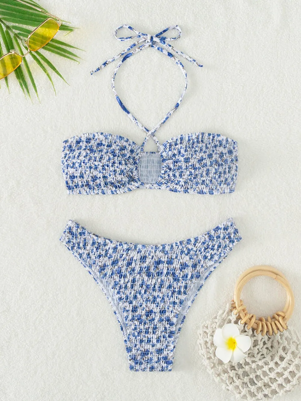 Floral Halter Bikini Suit sold by Like My Choice product image thumbnail 4