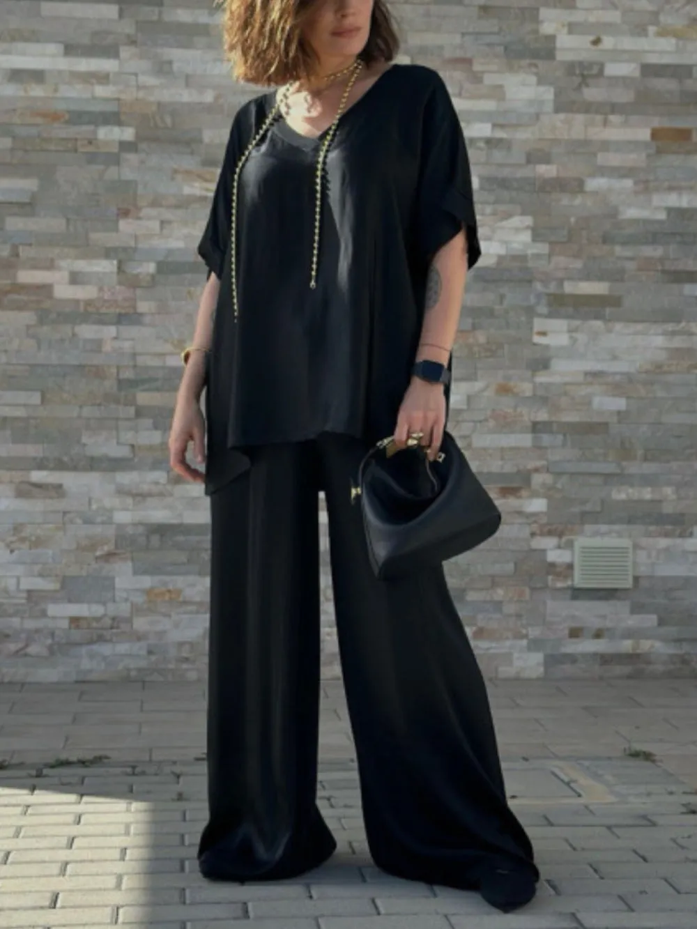 Solid Color Daily Casual Set sold by Like My Choice product image thumbnail 2