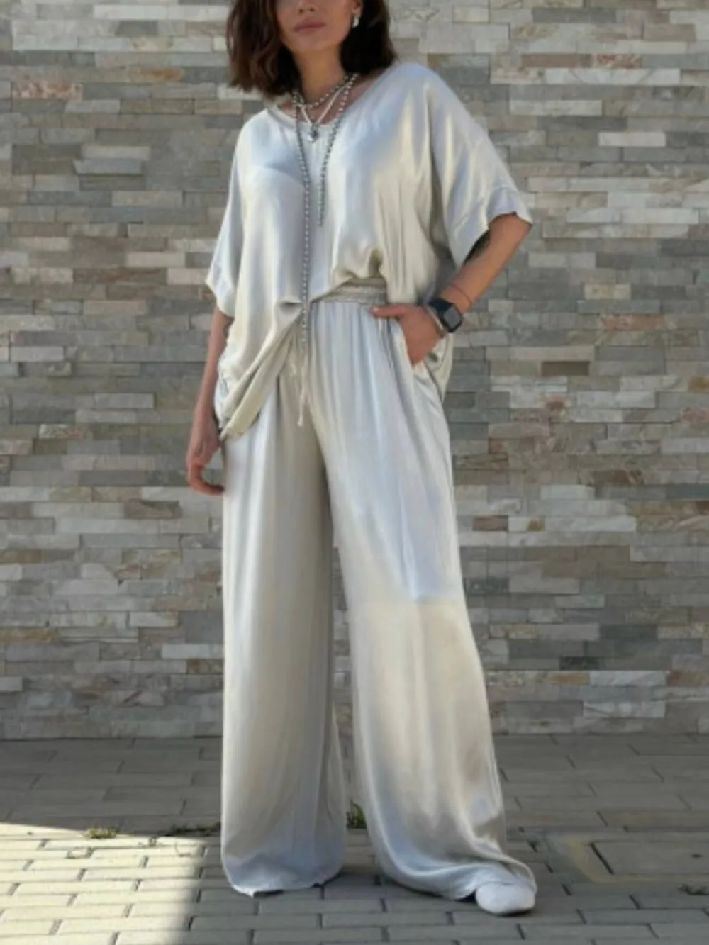 Solid Color Daily Casual Set sold by Like My Choice product image thumbnail 3