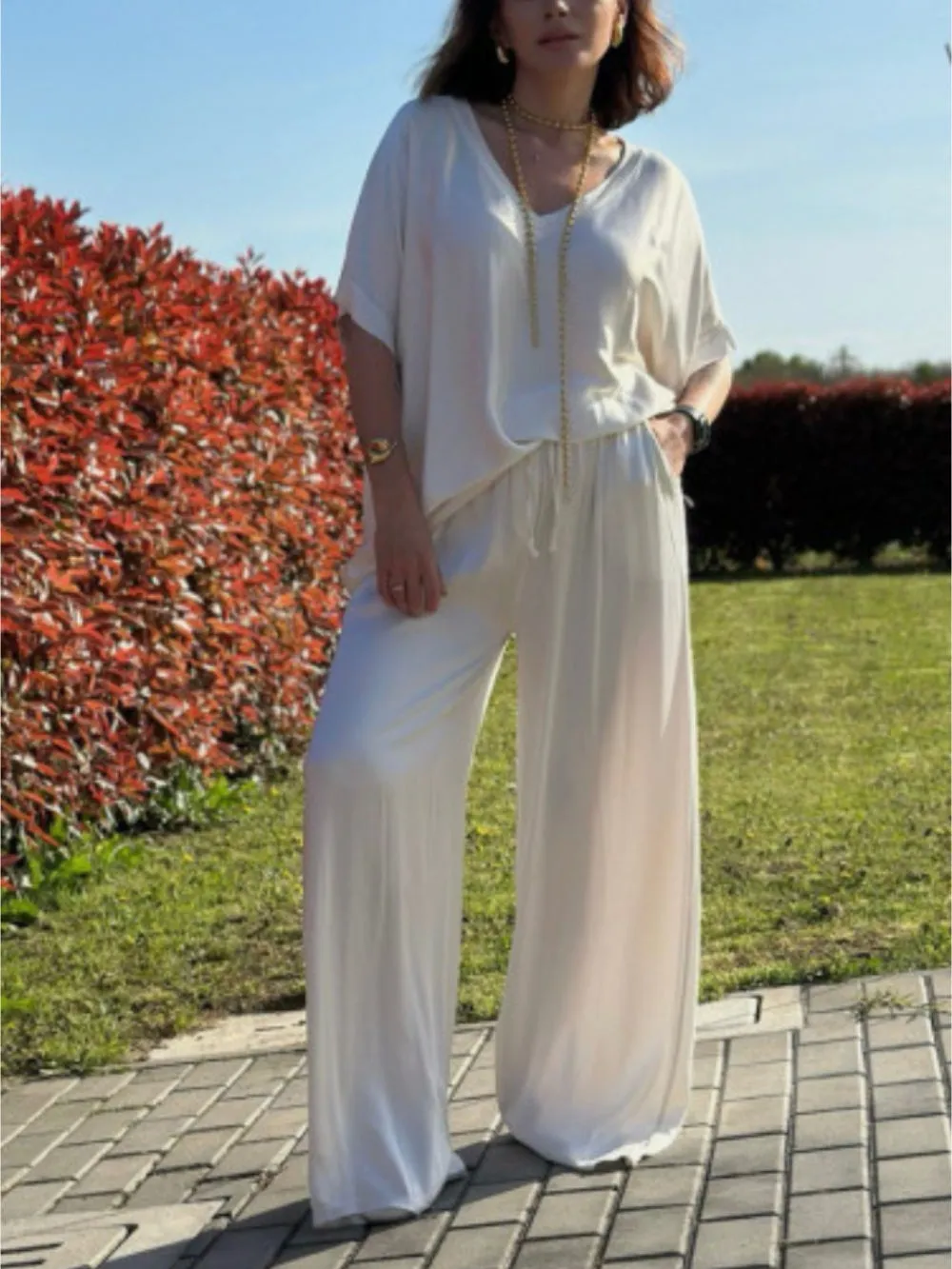 Solid Color Daily Casual Set sold by Like My Choice product image thumbnail 4