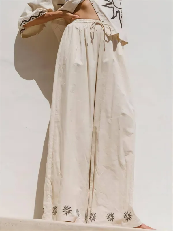 Sunshine Loose Printed Wide Leg Pants sold by Like My Choice
