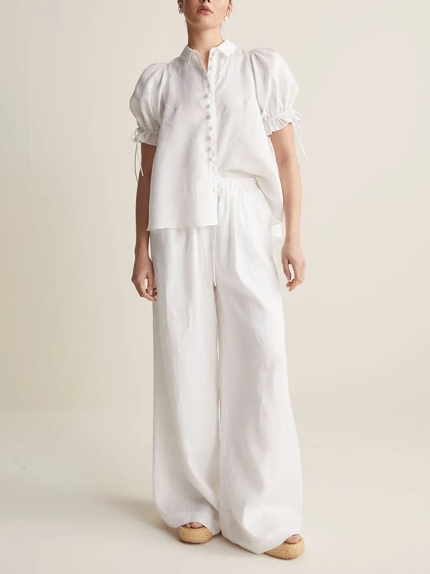 Style Drawstring Casual Commuter Loose Wide Leg Pants sold by Like My Choice product image thumbnail 2