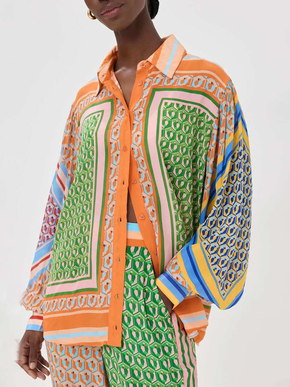 Colorful Unique Print Elastic Waist Pocketed Loose Bloomer Pants sold by Like My Choice product image thumbnail 5