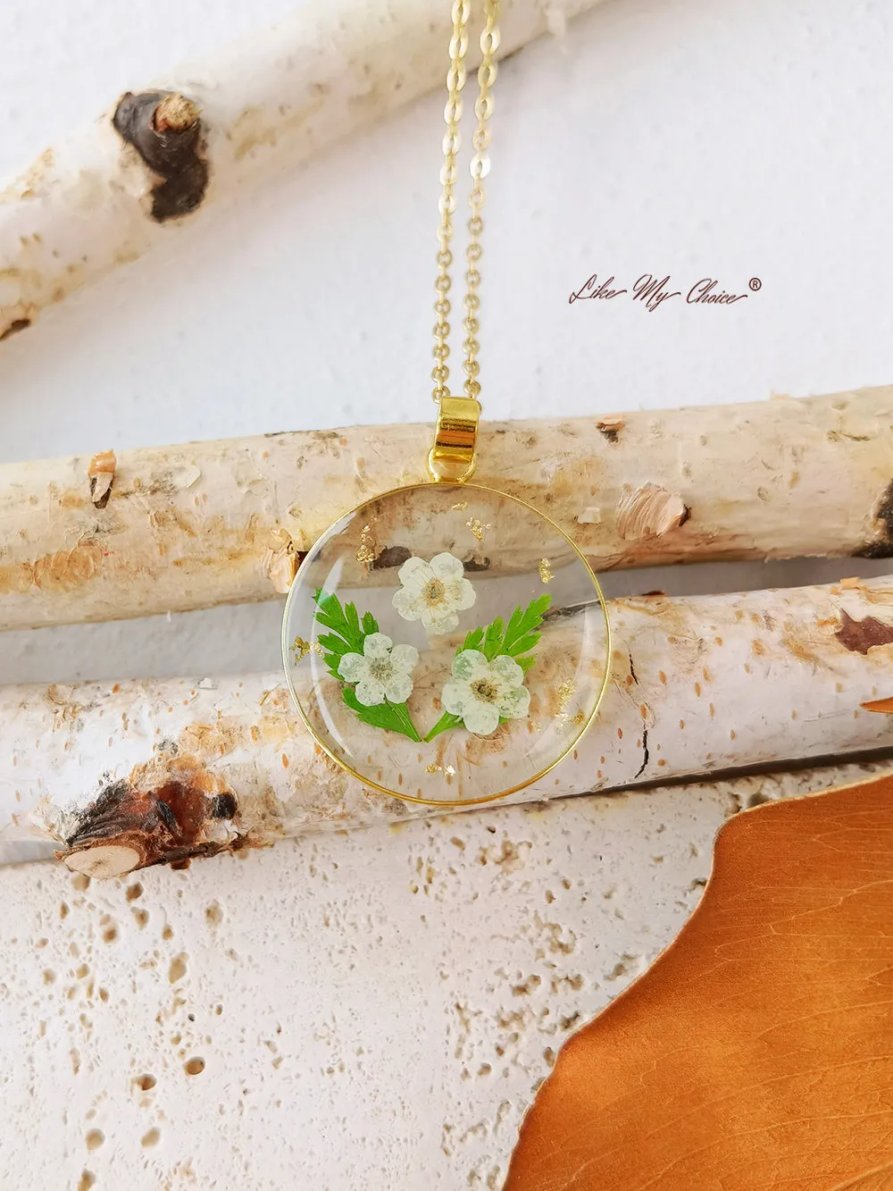 Handmade Daisy Flower Pendant Necklace sold by Like My Choice product image thumbnail 4