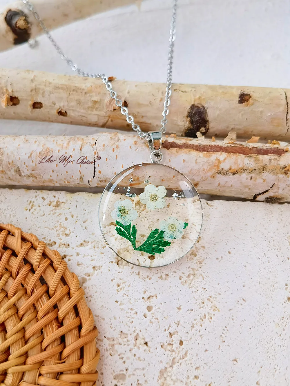 Handmade Daisy Flower Pendant Necklace sold by Like My Choice product image thumbnail 5