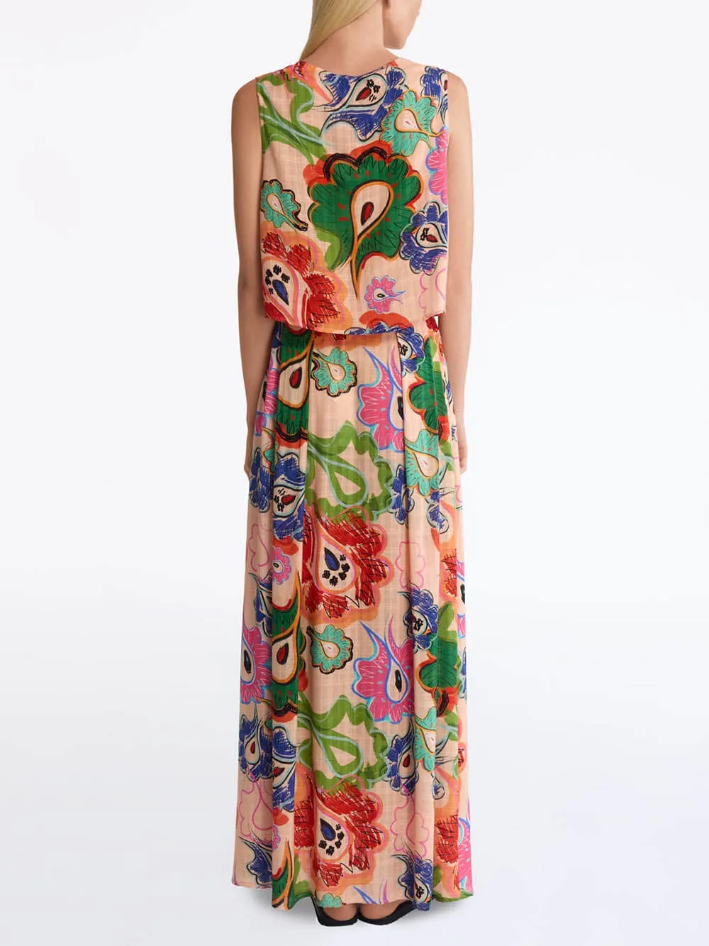 Soft Tulle Printed with Tie-Drapes Tank Top sold by Like My Choice product image thumbnail 3