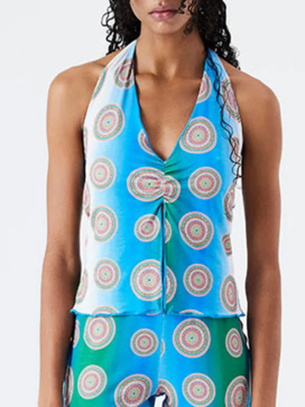 Unique Printed Crop Top sold by Like My Choice