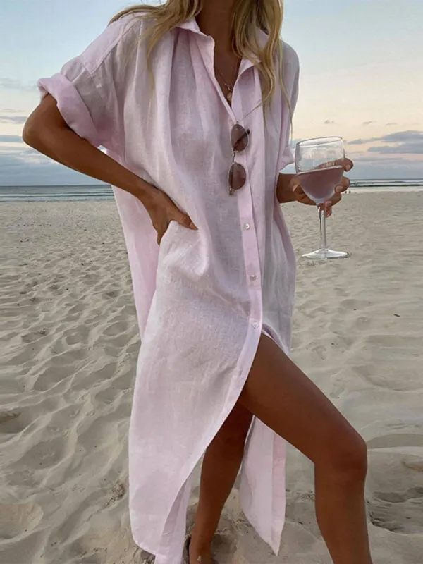 Simple Concept Maxi Shirt Dress sold by Like My Choice