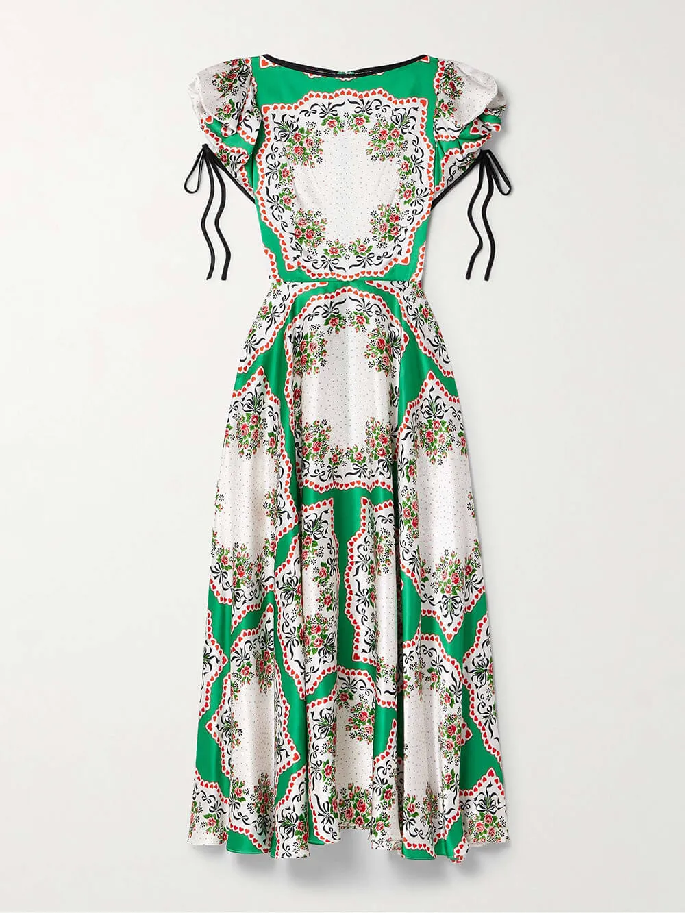 Unique Ethnic Print Puff Sleeve Midi Dress sold by Like My Choice product image thumbnail 3