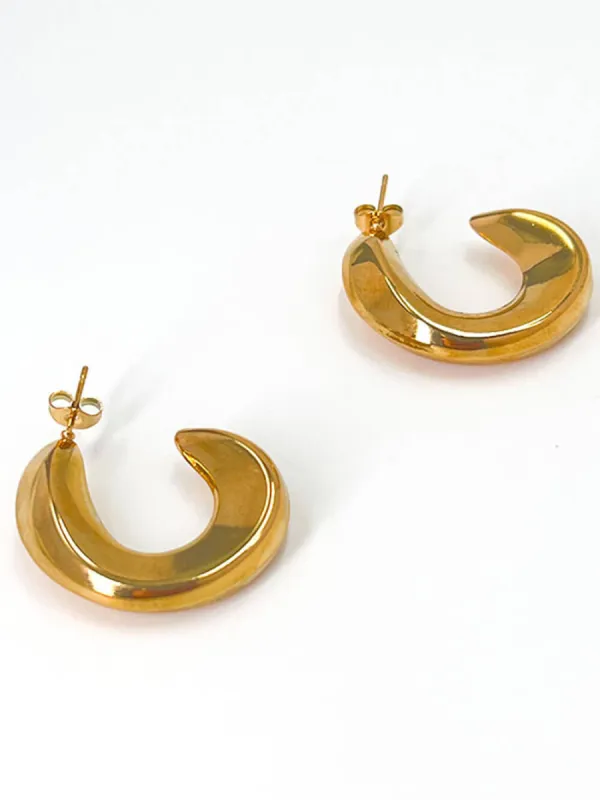 Hollow Irregular Half-Circle Earrings sold by Like My Choice