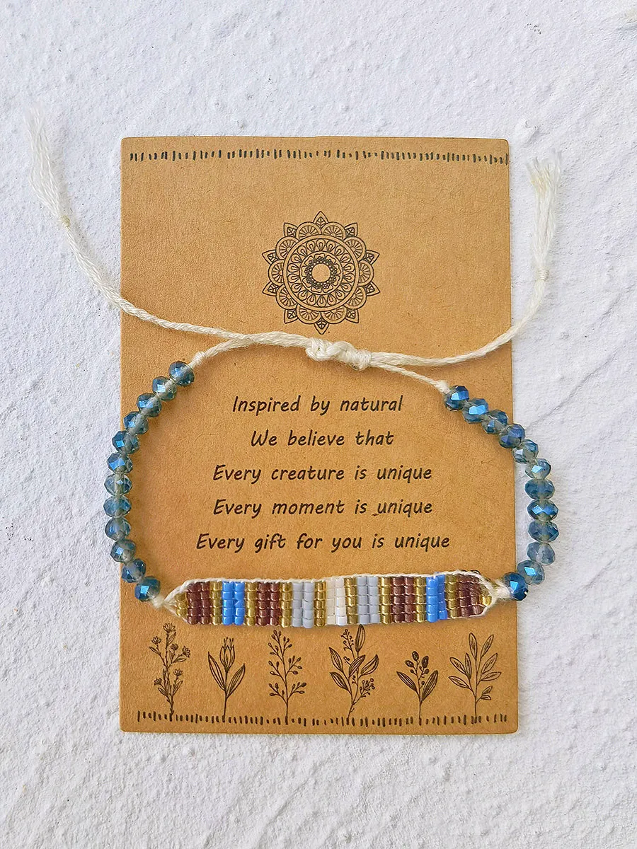 Adjustable Drawstring Beaded Bracelet Morse Code sold by Like My Choice product image thumbnail 4