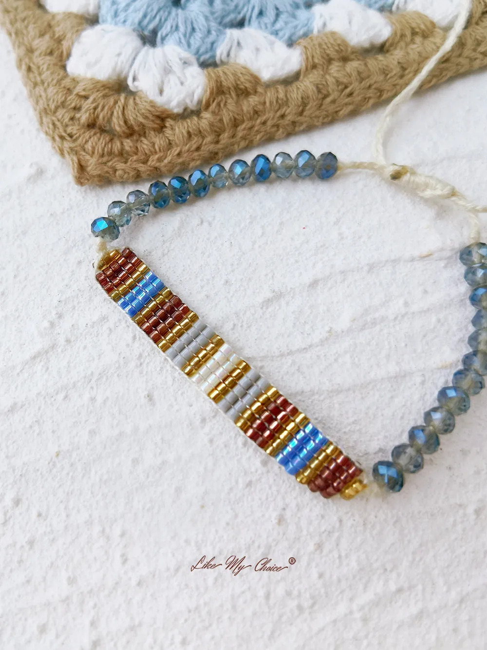 Adjustable Drawstring Beaded Bracelet Morse Code sold by Like My Choice product image thumbnail 2