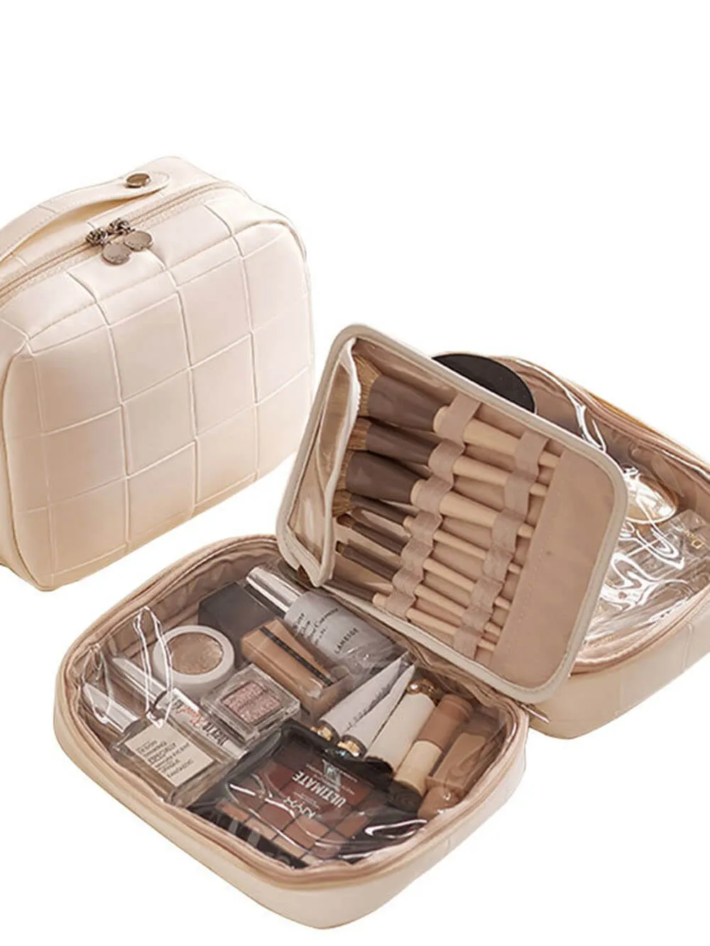 Portable PU Leather Makeup Bag sold by Like My Choice product image thumbnail 2