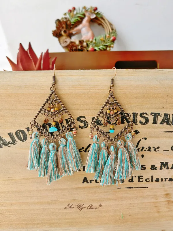 Geometric Retro Bohemian Earrings sold by Like My Choice