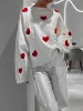 Heart Knit Sweatshirt sold by Like My Choice