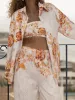 Unique Vacation Style Unique Print Down Oversized Blouse sold by Like My Choice