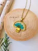 Natural Dried Flower Daisy Mushroom Necklace sold by Like My Choice