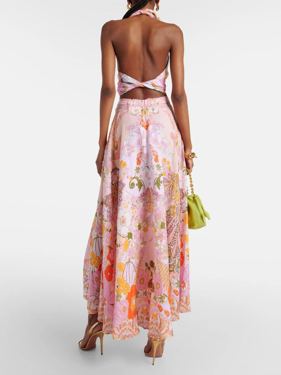 Delicate Paisley Animal Print Open Back Tank Top sold by Like My Choice product image thumbnail 4