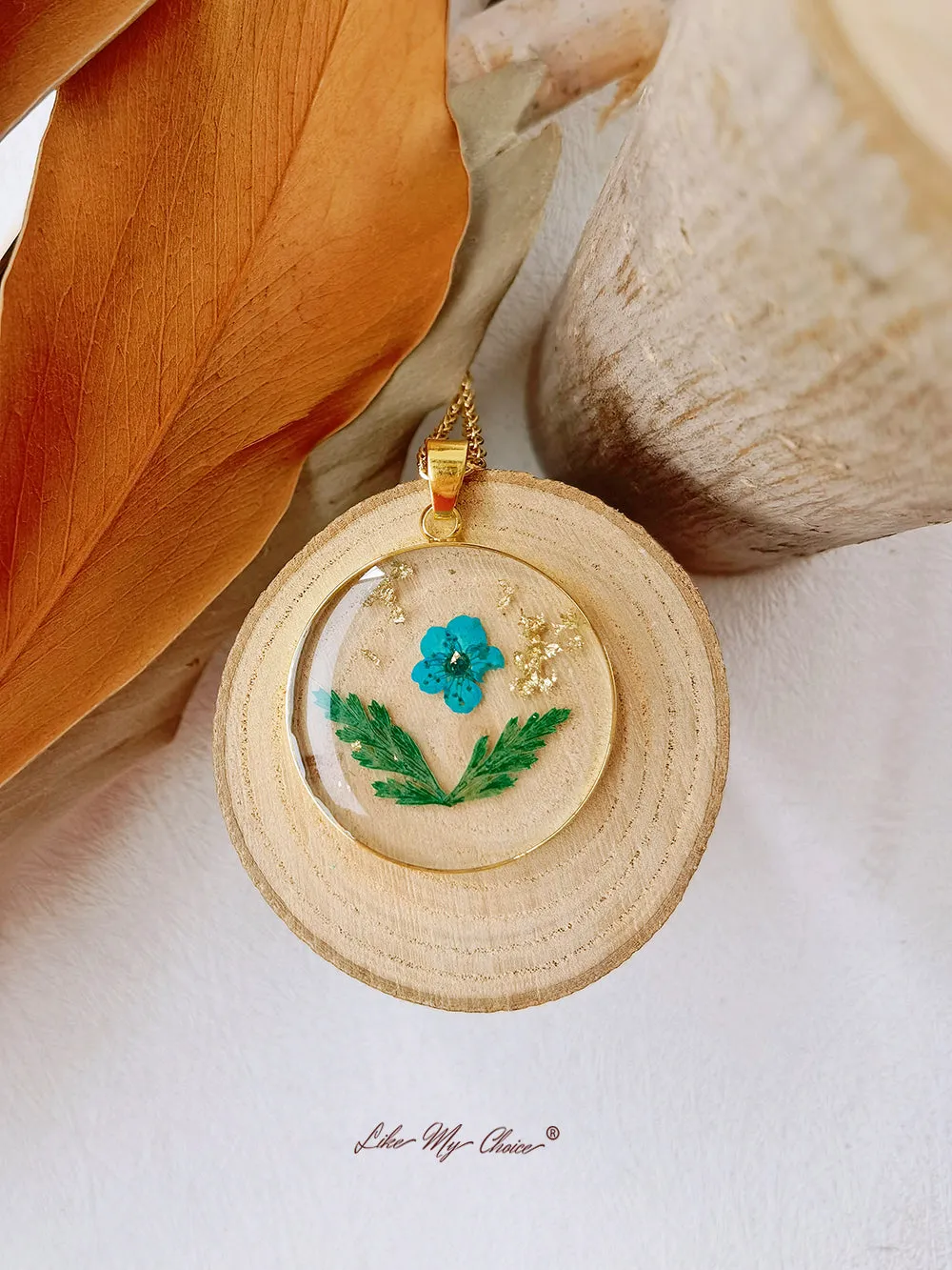 Captivating Blue Floral Elegance Necklace sold by Like My Choice