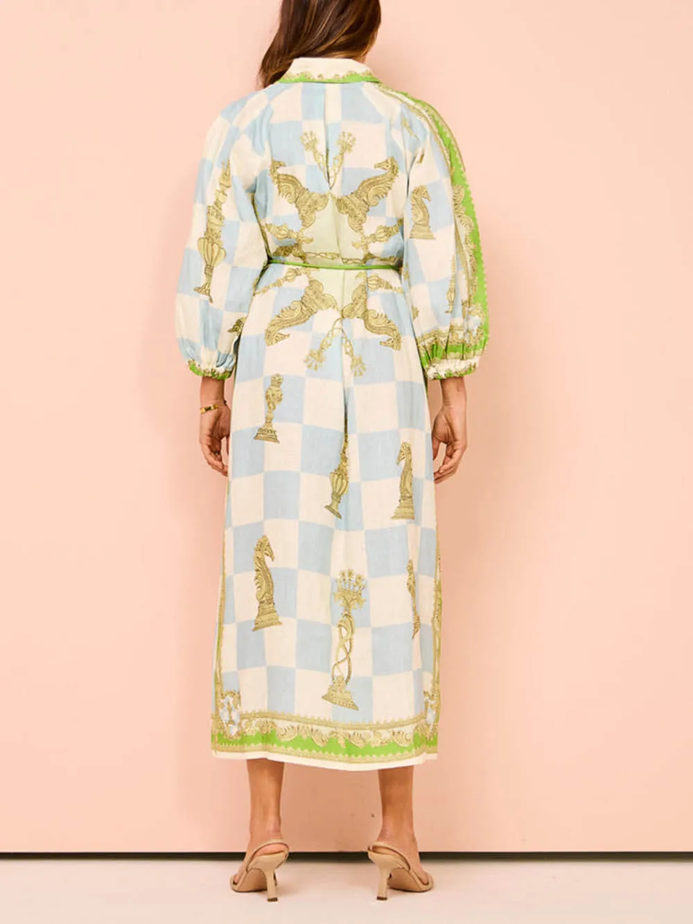 Ethnic Unique Print Cardigan Dress sold by Like My Choice product image thumbnail 5