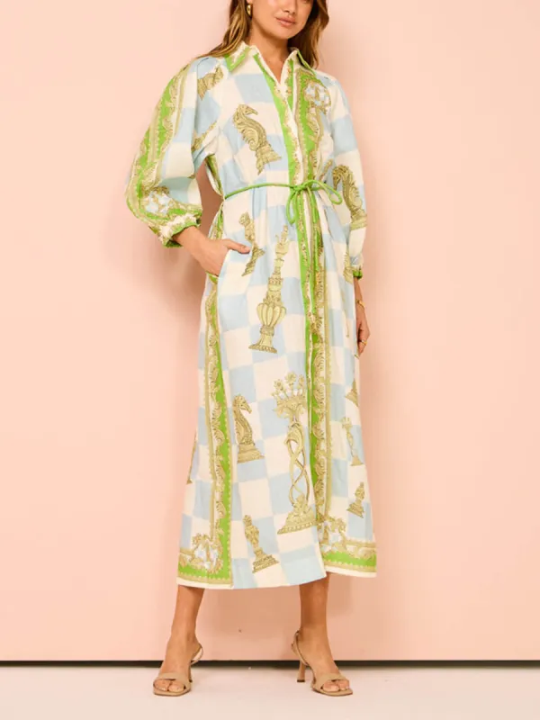 Ethnic Unique Print Cardigan Dress sold by Like My Choice