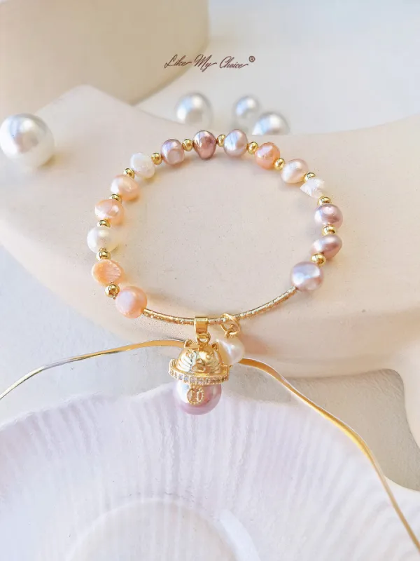 Baroque Asymmetric Freshwater Pearl Bracelet sold by Like My Choice