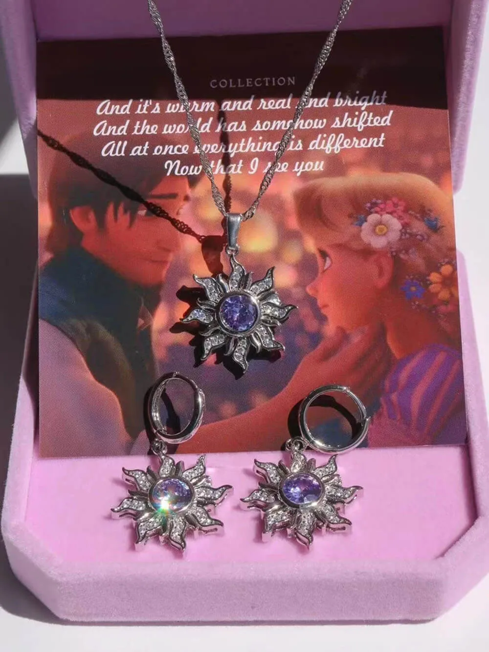 Retro Dopamine Sun Necklace Opal Pendant Opal Necklace Earrings sold by Like My Choice product image thumbnail 4