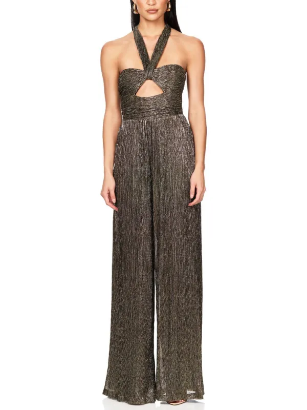 Elegant Halterneck Pleated Jumpsuit sold by Like My Choice