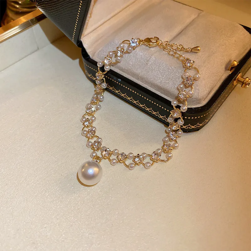 Lrregular Pearl T-Buckle Bracelet sold by Like My Choice