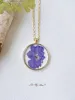 Violets Pressed Flower Necklace sold by Like My Choice