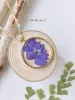 Violets Pressed Flower Necklace sold by Like My Choice