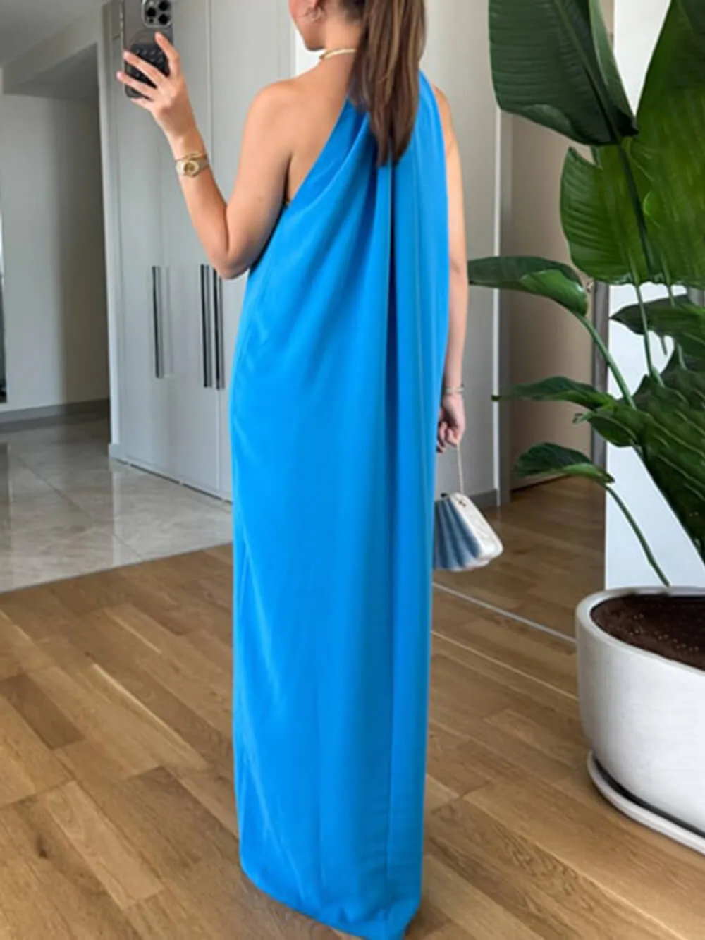Classic Halter Neckline Maxi Dress sold by Like My Choice product image thumbnail 5