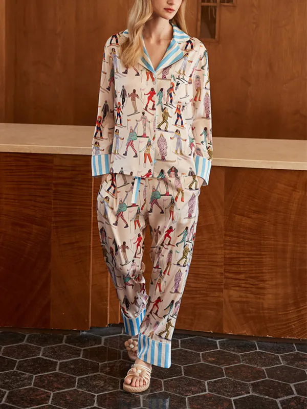 Ski Sports Print Pajama Set sold by Like My Choice