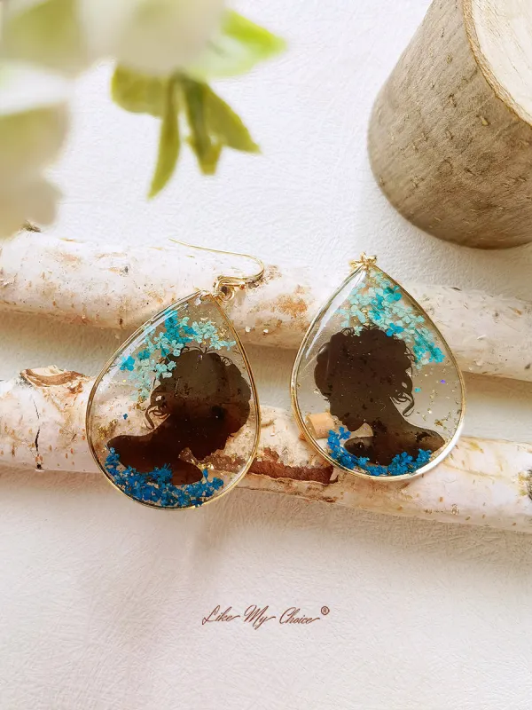 Colorful Flower Epoxy Butterfly Beauty Earrings sold by Like My Choice